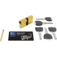 Tesa Assa Abloy TK153050L TK 100 - Cilindro ad alta sicurezza brevettato, in ottone, 30 x 50 mm