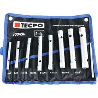 TECPO Set di chiavi a bussola, 6 x 7 – 20 x 22 mm, 8 pezzi