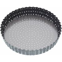 masterclassKitchenCraft Stampo per quiche con fori Doppio strato Antiaderente BPA Free dede Acciaio al carbonio 23 cm