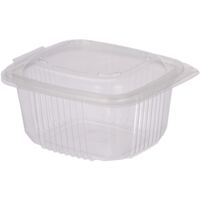 GUILLIN Ondipack Confezione da 50 Vaschette per Microonde con Coperchi a Cerniera, 14,2 x 12,3 x 6,9 cm