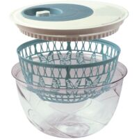 Centrifuga Per Insalata Snips 4 LT - BPA Free, Made In Italy, Design A Farfalle - Lavaggio E Asciugatura Verdure - Foto 12