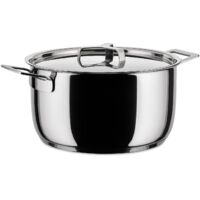 Alessi AJM101/24 Pots&Pans Casseruola a Due Manici, in Acciaio Inossidabile 18/10 Lucido, 550 cl