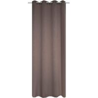 Home Fashion – Tenda Oscurante Sciarpa Stampa Glitter, Poliestere, Taupe, 245 x 140 cm