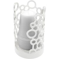 Portabicchieri Giostyle In Plastica Riciclabile - Colore Rosso - Lavabile In Lavastoviglie - Diametro 14.5 Cm