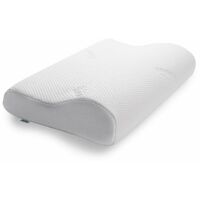 Cuscino Cervicale Memory Foam per Dormire Ortopedico Alto per Supporto al  Collo