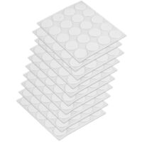 Emuca - Tappo coprivite adesivo, Ø13mm, Bianco, Confezione di 200 pezzi