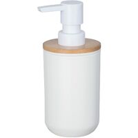 WENKO Dosatore di sapone Posa Bianco/cromo - Dispenser sapone liquido,  dispenser detersivo piatti Capacità: 0.33 l, Plastica, 7 x 16.5 x 8 cm,  Bianco : : Casa e cucina