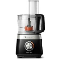 Philips Robot da Cucina Compatto - 850W, 31 Funzioni, Recipiente da 2.1L, PowerChop, Lama in Acciaio Inossidabile (HR7530/10)