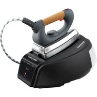 Polti Vaporella Forever 615 Pro, Ferro da Stiro a Vapore con Caldaia ad Autonomia Illimitata, Pressione 4 Bar, Potenza 2150 W, Serbatoio Estraibile da 0,7 L, Riscaldamento in 3 Minuti, Nero e Acciaio