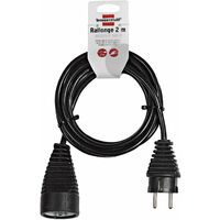 Brennenstuhl, 1165011, Extension Cable 2m H05VV-F 3G1,0, nero