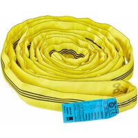 Braun 30061RS - Cinghia di recupero, 3000 kg, portata 6 m con 3 m di lunghezza, con anima in poliestere, colore: Giallo