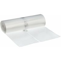 Deiss Premium - Sacchi della spazzatura, bianco o trasparente, da 70 o 120 litri, 120 Liter - 70 my, trasparente, 1