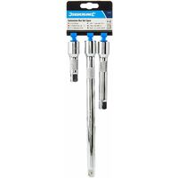 Silverline 783095 Serie di 3 Prolunghe per Cricchetto da 1/2"