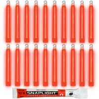 Cyalume Bastone Luminoso SnapLight Glow Sticks 15 cm - Light Sticks molto luminoso con durata di 12 ore - Rosso (Sacchetto da 20)