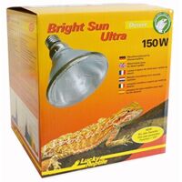 Lucky Reptile Bright Sun Ultra Desert - Lampada a Vapori Metallici 150W E27 - Luce Diurna per Grandi Terrari - UVA e UVB Termica per Rettili del Deserto