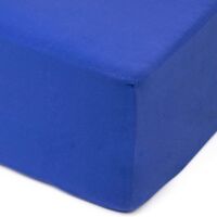 Amago - Lenzuolo, Angoli Elasticizzati 50 cm, 100% Cotone, 200 x 200 cm - Blu