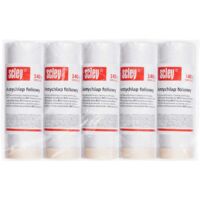 Scley Pellicola protettiva per pittor, Protezioni superficiali di ampio 140cm, Lunghezza 20m, 5 pezzo di telone di plastica, Serie 66, trasparente, pellicola di plastica, A0450-660514