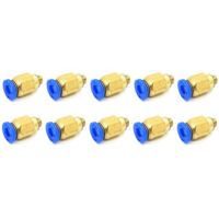 Pxyelec Connettori pneumatici da 4 mm a M5 maschio diritto rapido raccordo One-Touch Ftting PC4-M5 (10 pezzi)