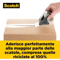 Scotch Nastro Da Imballo In Carta Box Lock - Rotolo Unico 48mm X 22.8m - Avana, Riciclabile E Super Resistente - Foto 11