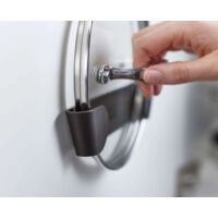 Joseph Joseph Space Set - 2 Supporti Adesivi Per Coperchi Da Cucina, Organizzazione Pratica Per Pentole E Padelle - Foto 6