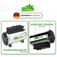 Bio Green riscaldatore Elettrico a Ventola Phoenix, Argento/Nero :  : Giardino e giardinaggio