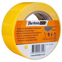 Nastro adesivo tarifold per marcare e marcare il terreno 33 mt x 50 mm colore giallo