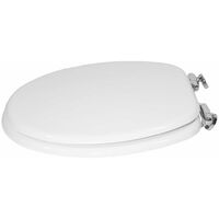 em Originale Sedile WC Bianco Universale Igienico Chiusura Ammortizzata Soft Closing Tavoletta Copriwater