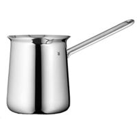 WMF Caffettiera per moka gourmet 340 ml, caffettiera per 6 tazze, caffettiera per caffè espresso Cromargan in acciaio inossidabile lucido, lavabile in lavastoviglie, grigia