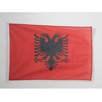AZ FLAG Bandiera Albania 150x90cm - Bandiera ALBANESE 90 x 150 cm Speciale  Esterno