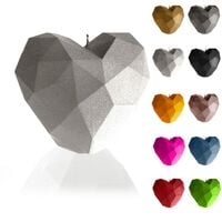 Candellana Heart Low-Poly - Candela per San Valentino - Candele di