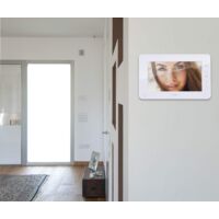 VIMAR Kit Videocitofono Da Parete - Schermo LCD 7'', Tastiera Capacitiva, Bianco