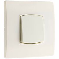 Zenitech - Interruttore Va & Vient Borne-Auto con Viti e Griffe - Compatibile con Scatole di Incasso Standard - Fissaggio Invisibile - Cablaggio Rapido - Bianco