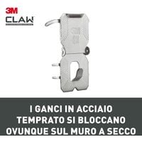 3M CLAW Gancio per Appendere Quadri su Cartongesso, 2 Ganci, Sostiene fino  a 30 kg, Ottimale per il Fissaggio die Oggetti Pesanti, Specchi et  Decorazioni per la Casa