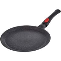KAMBERG Crepiera 28 cm, Manico Rimovibile, Ghisa di Alluminio, Rivestimento Antiaderente di Alta Performance Pietra, Tutti Fornelli y induzione, Senza PFOA