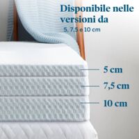 LUCID Fodera per Topper, morbido e traspirante, antiscivolo, lavabile