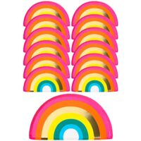Talking Tables Rainbow Shaped Plate, With Foil (12Pk)