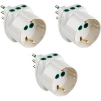 SPINA TRIFASE CON DOPPIA PRESA ITALIANA BIPASSO 10AMP 16AMP