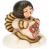 Angelo THUN In Ceramica Che Abbraccia Uccellino - Bomboniera Amore E Benessere 2023 - Foto 10