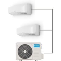 Olimpia Splendid - OS-C/SAALH14EIA Aryal S2 E Dual Inverter 14 (9.000 + 12.000 btu/h) - Climatizzatore Fisso Dual split, Gas R32, Classe di efficienza A++/A+, Kit Wi-Fi incluso, Pure System