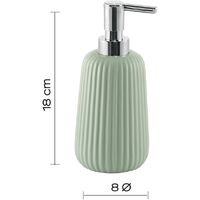 Gedy G-Marika, Dispenser Verde Menta, Dosatore Sapone Bagno