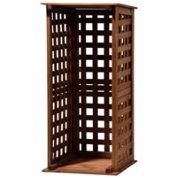 dobar® Green Label 29097FSC - Scaffale per Legna da ardere, in Legno Massiccio, Piccolo rifugio per Legna da ardere, 0,08 m³, per Interni, 39 x 39 x 85 cm, Marrone