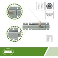 Tassello Di Sovrapposizione Per Porte AMIG - Acciaio Inox, 25x16 Mm - Per Chiusure Sicure