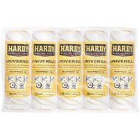 HARDY WORKING TOOLS 5x rullo di verniciatura 25cm, lunghezza del pelo 12mm, diametro 48mm, rotolo di verniciatura, Telai per rulli, giallo-bianco