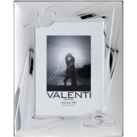 Valenti&Co - Cornice Portafoto in Argento cm 13x18. Ideale come regalo per matrimonio o per la mamma e papà.