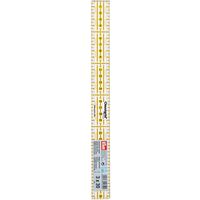 Prym Righello Universale 3 x 30 cm Omnigrid Ruler, Transparent, Black, Yellow
