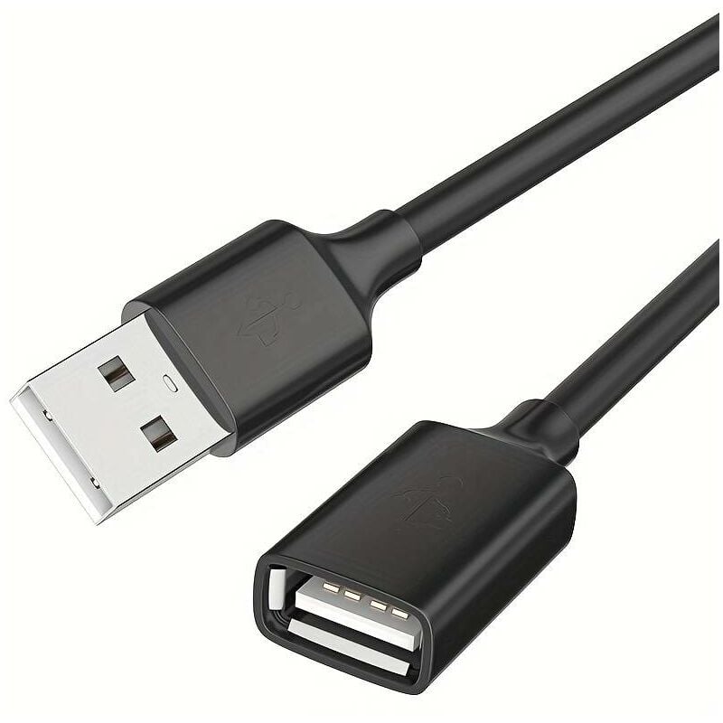 Cable alargador extensor USB 2.0 1.8 M Negro