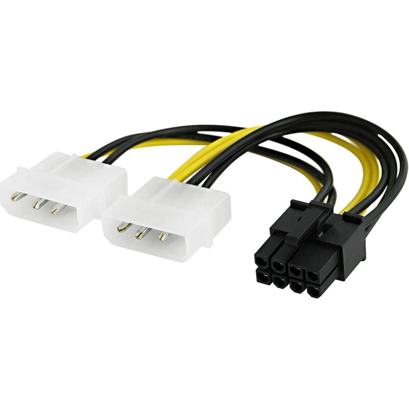 Cable Goobay De alimentacion pci express 8 pines 2 x 5.25 vga auxiliar 2x5.25 8pin para 0.15 caks15