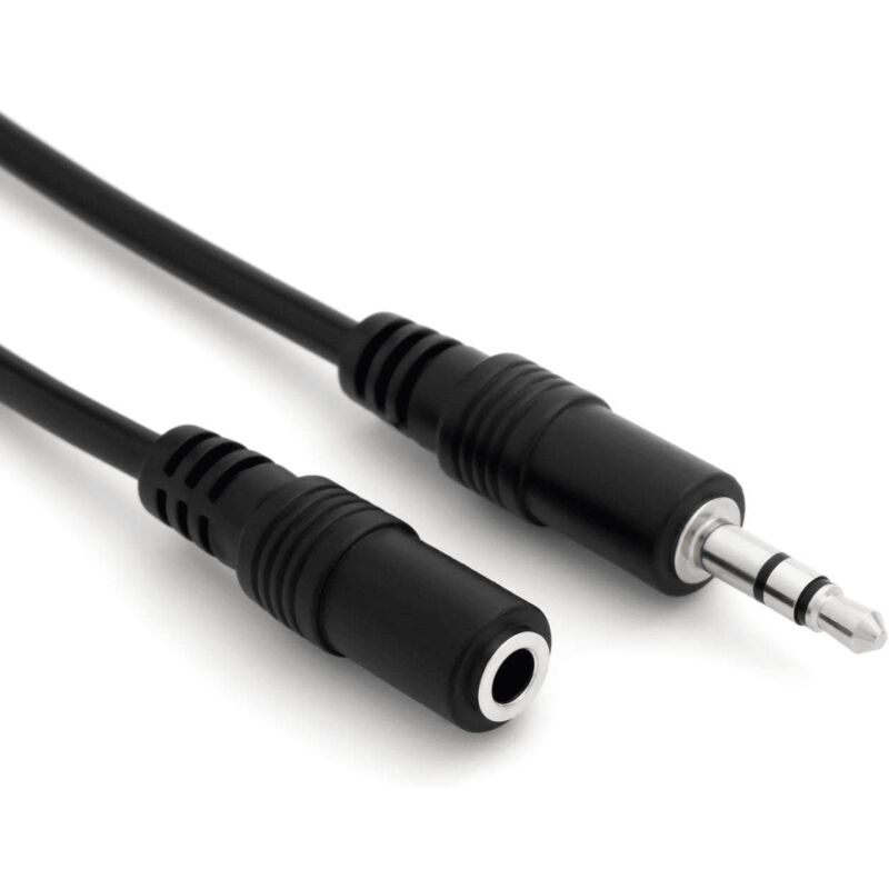 Mcab 7000937 3m 3.5mm negro cable de audio jack3.5mjack3.5h 3 3.5 1xjack3.5h 1xjack3.5m extensor