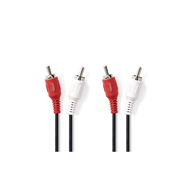 CABLE AUDIO Y 2 JACK RCA X 1 PLUG RCA 0.2MT