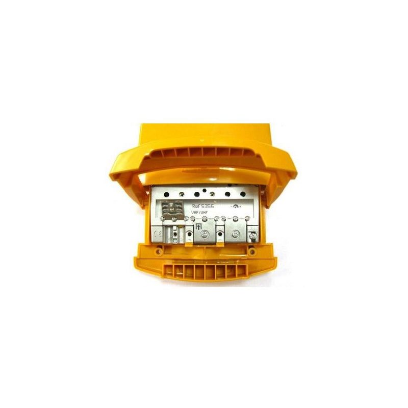 Amplificador mastil nanokom 1e uhf 41 dB Amarillo